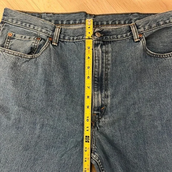 Levis 550 Relaxed Fit Mens Jeans 42x30 Medium Wash Denim Cotton 550-0216 Y2K - Picture 5 of 12